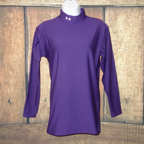under armour purple compression shirt
